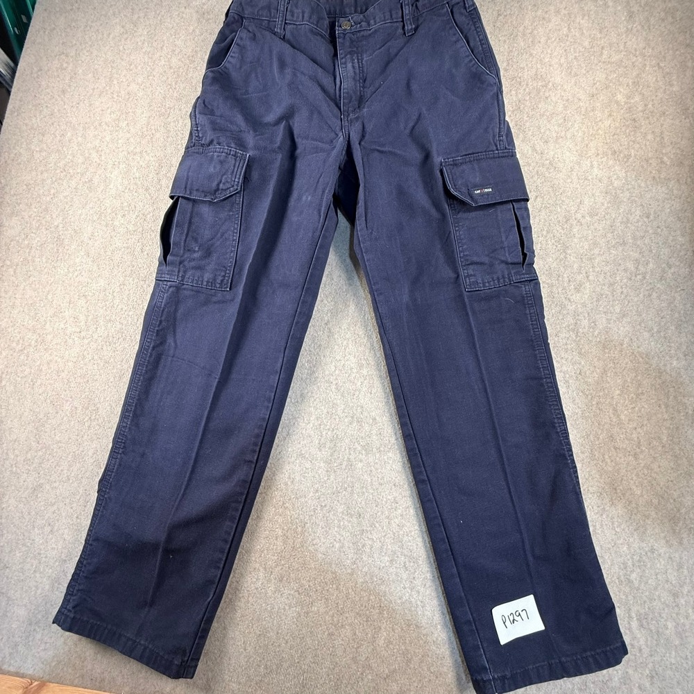 Tyndale Workwear FR Flame Resistant Cargo Pants Navy Blue W32 L30 K215T